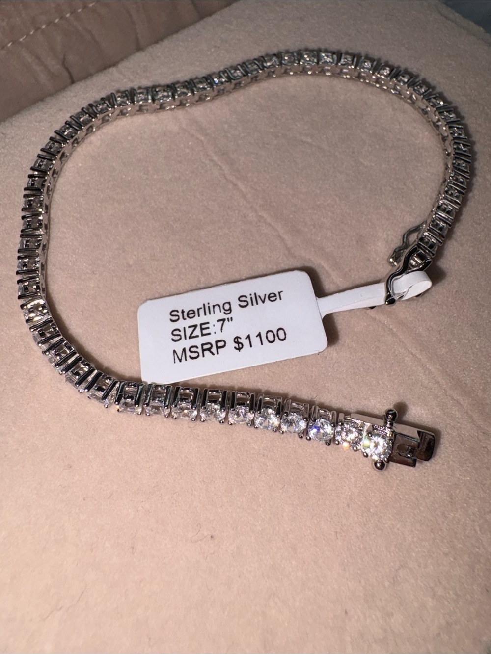 7inch Tennis Bracelet 925 sterling silver